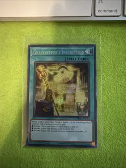 *Misprint* 1X NM Gravekeeper's Inscription - MP24-EN064 - Secret Rare Foiling - Image 1