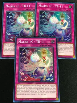 YUGIOH MALISS C TB-11 CRBR-EN024 1ST SUPER X3 - Image 1
