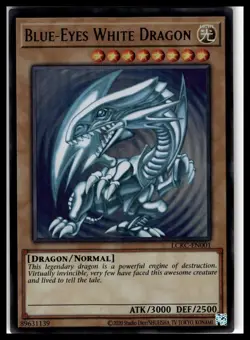 Blue-Eyes White Dragon YuGiOh #LCKC-EN001 (Version 2) Legendary Collection - Image 1