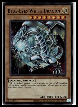 Blue-Eyes White Dragon YuGiOh #LCKC-EN001 (Version 2) Legendary Collection - Image 3