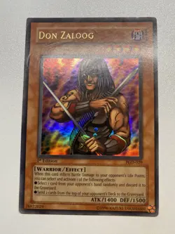 Yugioh Don Zaloog 1st Edition Ultra Rare PGD-029 Heavy Played HP - Image 1