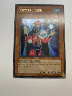 Yugioh Crystal Seer 1st Edition Ultra Rare TAEV-EN031 HP - Image 1