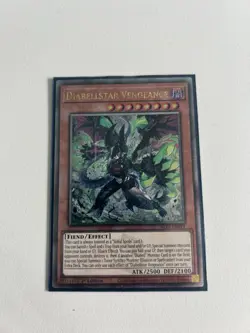 YUGIOH 1st Ed ALIN-EN011 QUARTER CENTURY SECRET RARE DIABELLSTAR VENGEANCE - Image 1