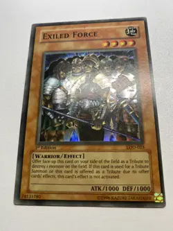 Yugioh Exiled Force 1st Edition Super Rare LOD-023 Heavy Played - Image 1