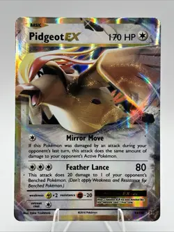 Pideot EX 64/108 XY Evolutions Ultra Rare Holo Pokemon Card NM 2016 Vintage - Image 1
