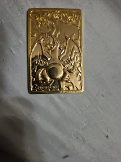 POKEMON #6 CHARIZARD Burger King Gold-Plated Pokeball Card 1999 - Image 3