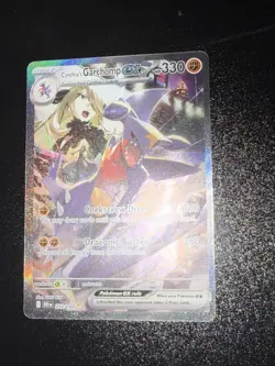 Pokemon Destined Rivals Cynthia's Garchomp EX Sir 232/182 Secret Rare Card - Image 2