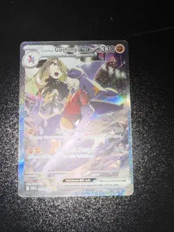 Pokemon Destined Rivals Cynthia's Garchomp EX Sir 232/182 Secret Rare Card - Image 3