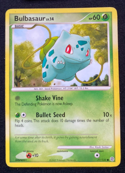 Pokemon TCG Bulbasaur Secret Wonders 77/132 Regular Common Card LP/MP - Image 1