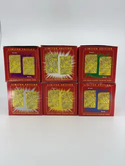 1999 Pokemon 23K Gold Plated Cards Limited Edition FULL Set of 6 Burger King - Image 2