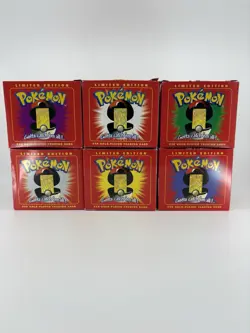 1999 Pokemon 23K Gold Plated Cards Limited Edition FULL Set of 6 Burger King - Image 3