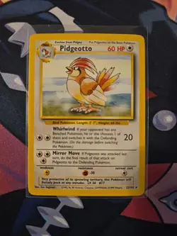 Pokemon TCG WOTC Pidgeotto Base Set Regular Card 022/102 Vintage LP Rare - Image 1