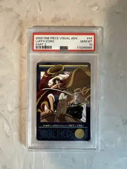 One Piece Visual Adventure Trading Card Pirate King Great Swordsman PSA10 - Image 1