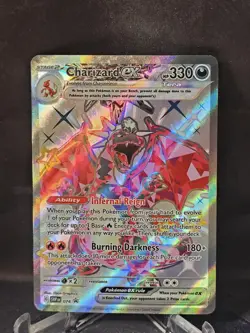Pokemon TCG Charizard EX Scarlet & Violet Paldean Fates Promo Card #74 - NM / M - Image 1