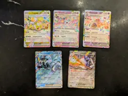 5 x EX Pokemon Card Bundle (Surging Sparks Set, NM) - Image 1