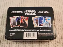 Star Wars Special Edition Playing Cards 2pk-Poker Gift Unopened Metal Tin New - Image 4
