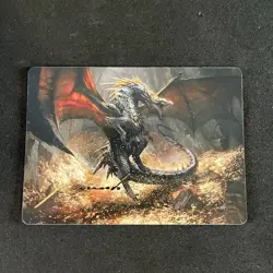 Cavern-Hoard Dragon Art Card (Gold-Stamped Signature) - Art Series LOTR - Image 1