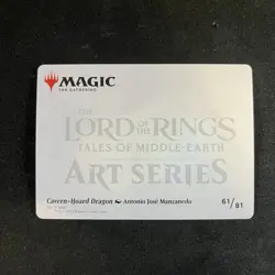 Cavern-Hoard Dragon Art Card (Gold-Stamped Signature) - Art Series LOTR - Image 2
