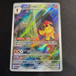 Pokemon TCG Armarouge Scarlet & Violet Base Set Holo Illustration Rare Card - Image 1