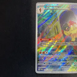 Pokemon TCG Armarouge Scarlet & Violet Base Set Holo Illustration Rare Card - Image 3
