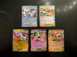 5 x Mega EX Pokemon Card Bundle (Mega Evolution Set, NM) - Image 1