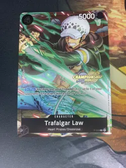 P-038 Trafalgar Law Championship 2024 Foil Promo One Piece TCG English Card - Image 1