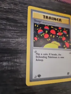 Pokemon Card - Team Rocket 79/82 - SLEEP! 1st Edition** - LP - Image 3
