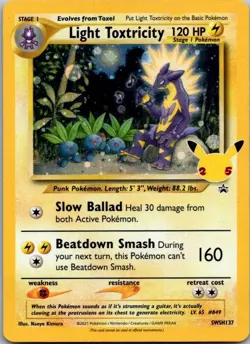 Light Toxtricity SWSH137 SWSH: Sword & Shield Promo Cards Holo - Image 1