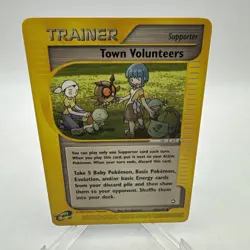 Town Volunteers 136/147 - Aquapolis Regular Vintage Pokemon TCG Card LP e-Reader - Image 1