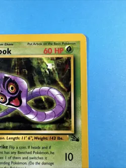 Arbok 31/62 1st Edition Uncommon LP Fossil 1999 Pokemon Card - Image 5