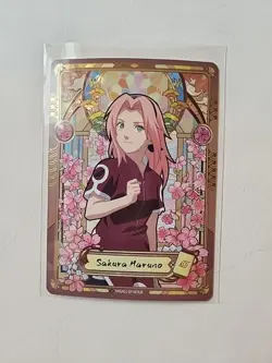 Kayou Naruto TCG CCG Trading Card SAKURA MARUNO! (NRSA01-SP-002L5) Near Mint - Image 1
