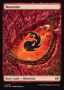 MTG MOUNTAIN 290 FOIL EXC - MONTAGNA - TDM X EN - MAGIC - Image 1