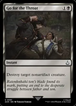 MTG GO FOR THE THROAT 91 EXC - MIRARE ALLA GOLA - ACR EN - MAGIC - Image 1