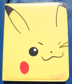 Pokemon Yellow Pikachu Card Binder With 570+ Cards, G-VG Condition, Mostly 2010s - Image 1