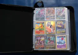 Pokemon Yellow Pikachu Card Binder With 570+ Cards, G-VG Condition, Mostly 2010s - Image 3