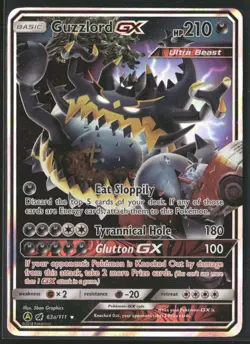 Guzzlord GX 63a/111 - Pokemon TCG Crimson Invasion Alternate Art Promo 2018 - Image 1