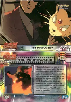 Pokemon Topps The Proposition #5 Mewtwo Strikes Back Movie Blue Logo - Image 1