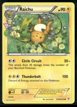 Raichu RC9/RC32 - Pokemon TCG Generations Radiant Collection 2016 - Image 1