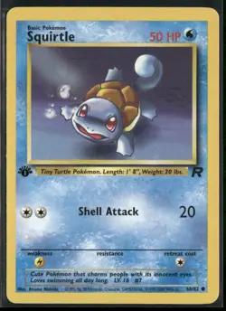 Squirtle 68/82 1st Edition - Pokemon TCG Team Rocket - Image 1