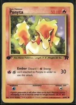 Ponyta 64/82 1st Edition - Pokemon TCG Team Rocket - Image 1
