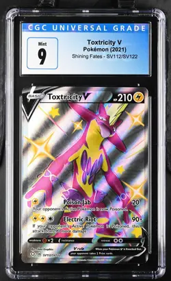 Pokemon! CGC Mint 9 Toxtricity V SV112/SV122 - Shiny Vault - Shining Fates Mint - Image 1