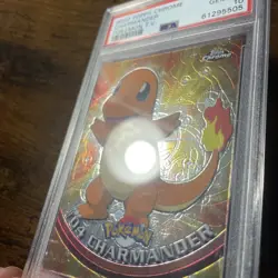 PSA 10- 1999 Topps Pokemon TCG Charmander #04 Holo TV Series - Image 2