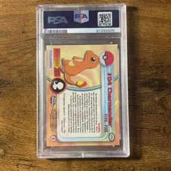 PSA 10- 1999 Topps Pokemon TCG Charmander #04 Holo TV Series - Image 3