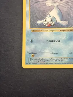 Pokemon TCG WoTC Seel 041/102 Base Set (Shadowless) Vintage Lightly Played LP - Image 4
