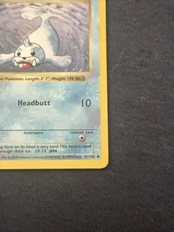 Pokemon TCG WoTC Seel 041/102 Base Set (Shadowless) Vintage Lightly Played LP - Image 5