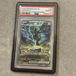 2025 POKEMON BLK EN-BLACK BOLT SPECIAL ILLUSTRATION RARE #166 ZEKROM EX PSA 10 - Image 1