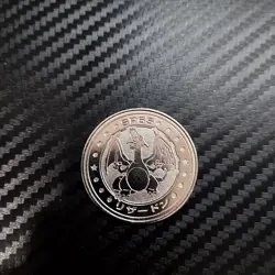 Charizard 4 - Metal Battle Coin - Meiji Promo 1998 - Japanese Vintage Pokemon - Image 1