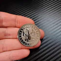Charizard 4 - Metal Battle Coin - Meiji Promo 1998 - Japanese Vintage Pokemon - Image 2
