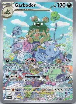 Garbodor 204/182 Paradox Rift Illustration Art-Pokemon TCG- NM -Free shipping - Image 1