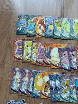 Vintage (1999) Topps Pokemon TV Animation Series LOT of 87 - NM - Image 2